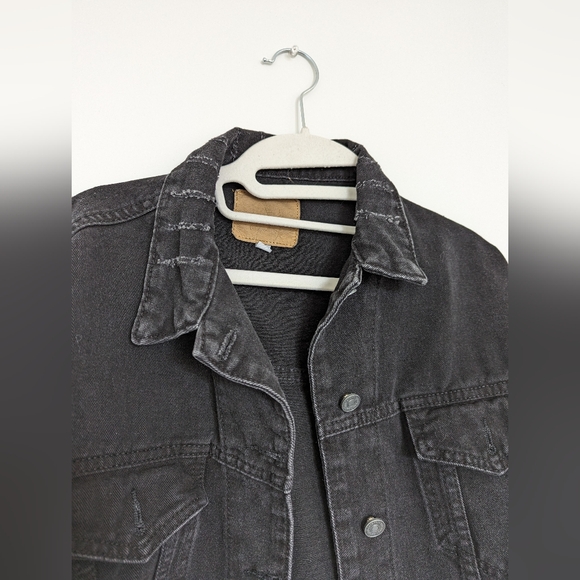Crop black jean jacket - Picture 2 of 6